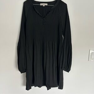 Loft Pleated Swing Dress